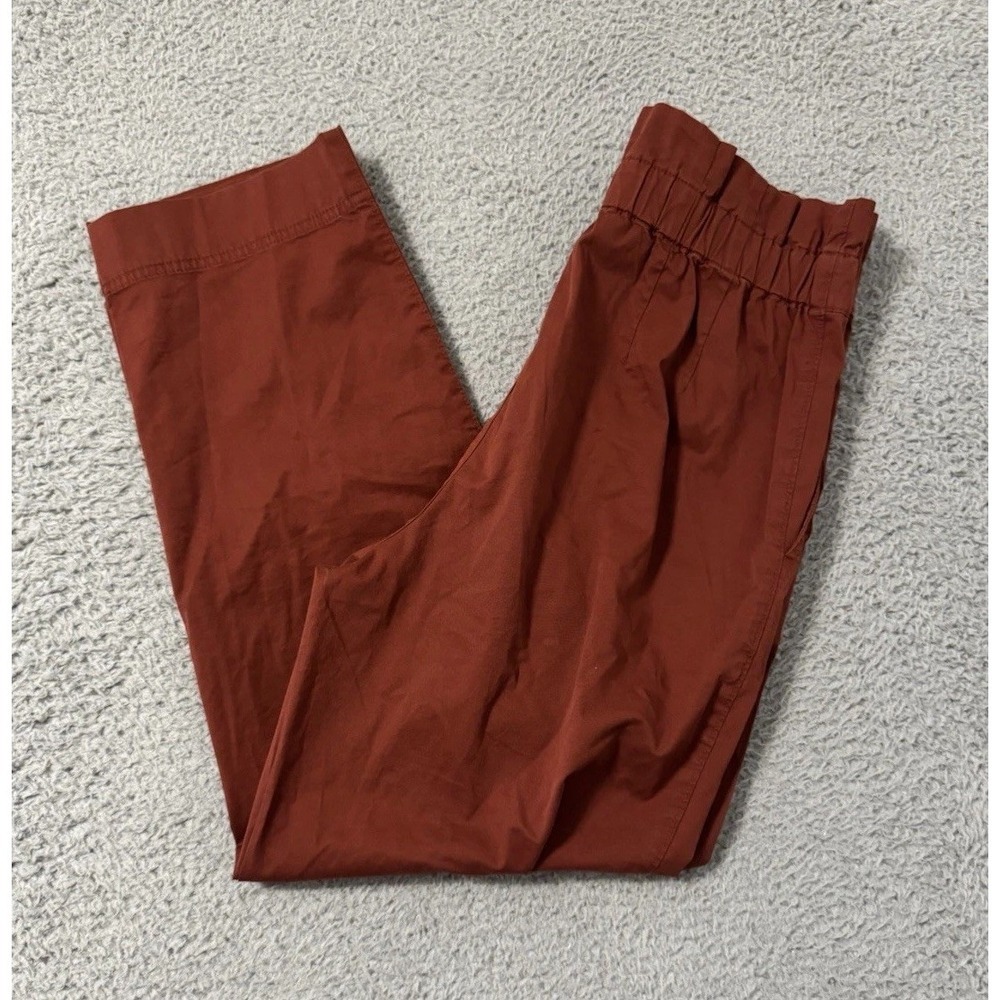 MADEWELL‎ Women's Red Paperbag Tapered Pants SIZE 6 MB251